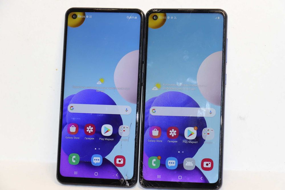 Samsung Galaxy A21s 3/32GB Black A217F, є тріщини на сенсорі! Є 2шт! NFC