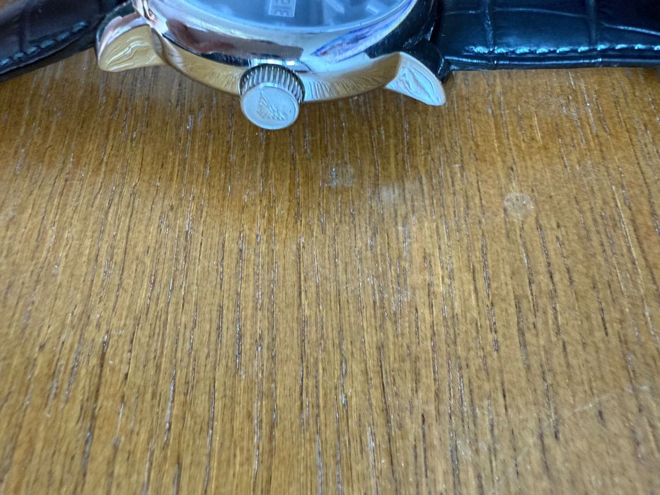 Męski zegarek Emporio Armani - skórzany pasek, model AR 0428