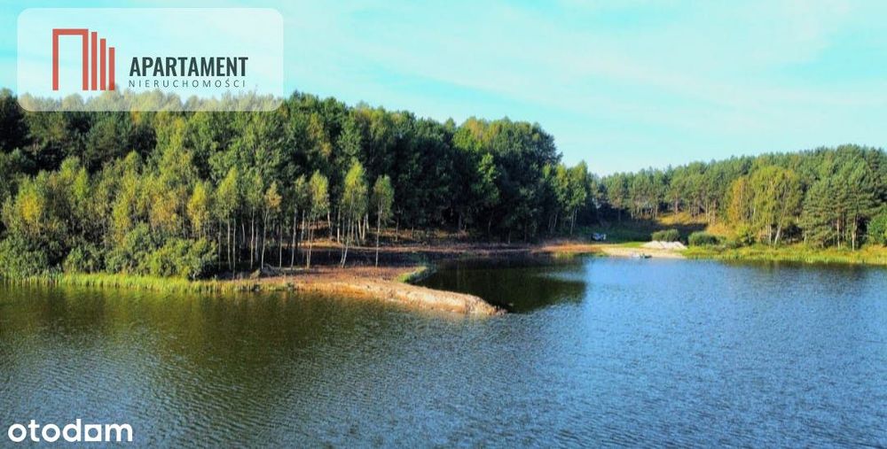 Działki wśród natury las jezioro plaża staw Miastk