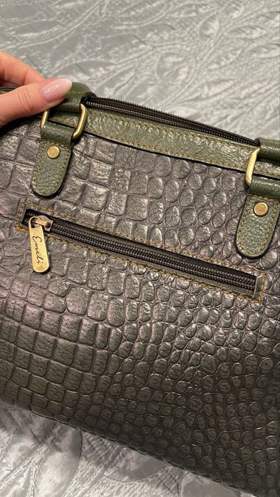 Сумка з натуральної крафтової шкіри