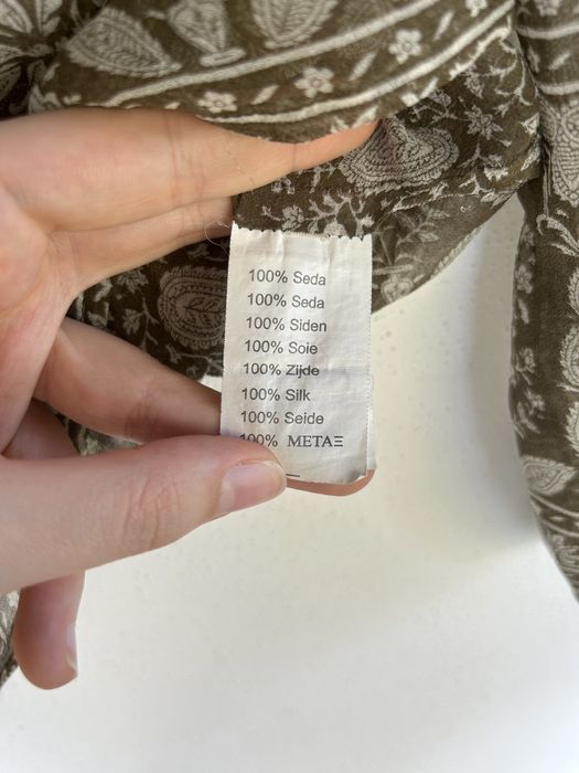 Camisa de seda Massimo Dutti