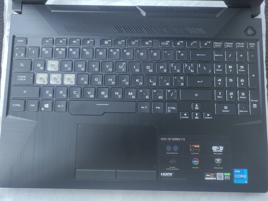 ASUS TUF Gaming F15 FX506HM RTX 3060 i5 11400H 144hz ігровий ноутбук
