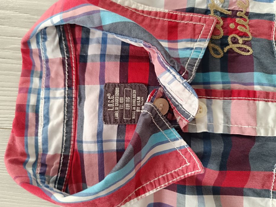 Koszula chłopięca H&M 116 w kratę
