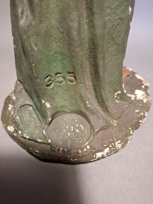 Figura gipsowa pasterz stajenka 1908r 39cm