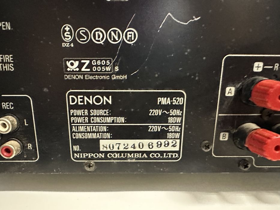 Wzmacniacz stereo Denon PA-520, 2*120 Watt