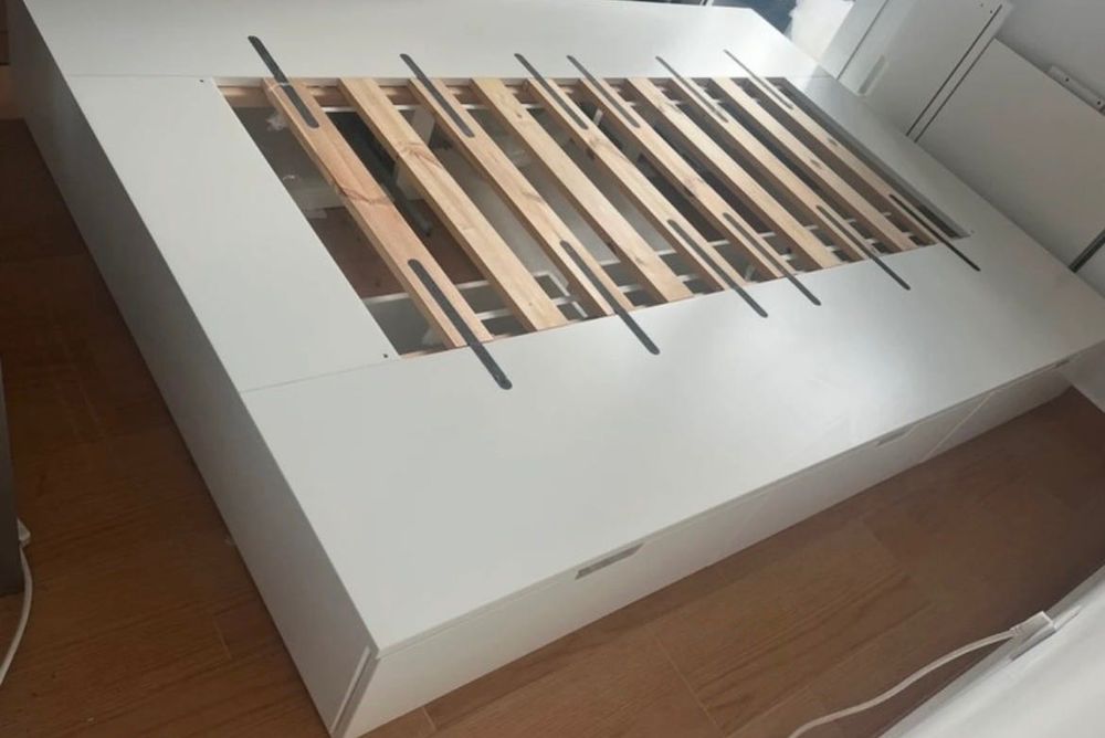 Cama de casal ikea Nordli 6 gavetas