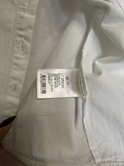 Біла сорочка LC Waikiki р.6/7 років