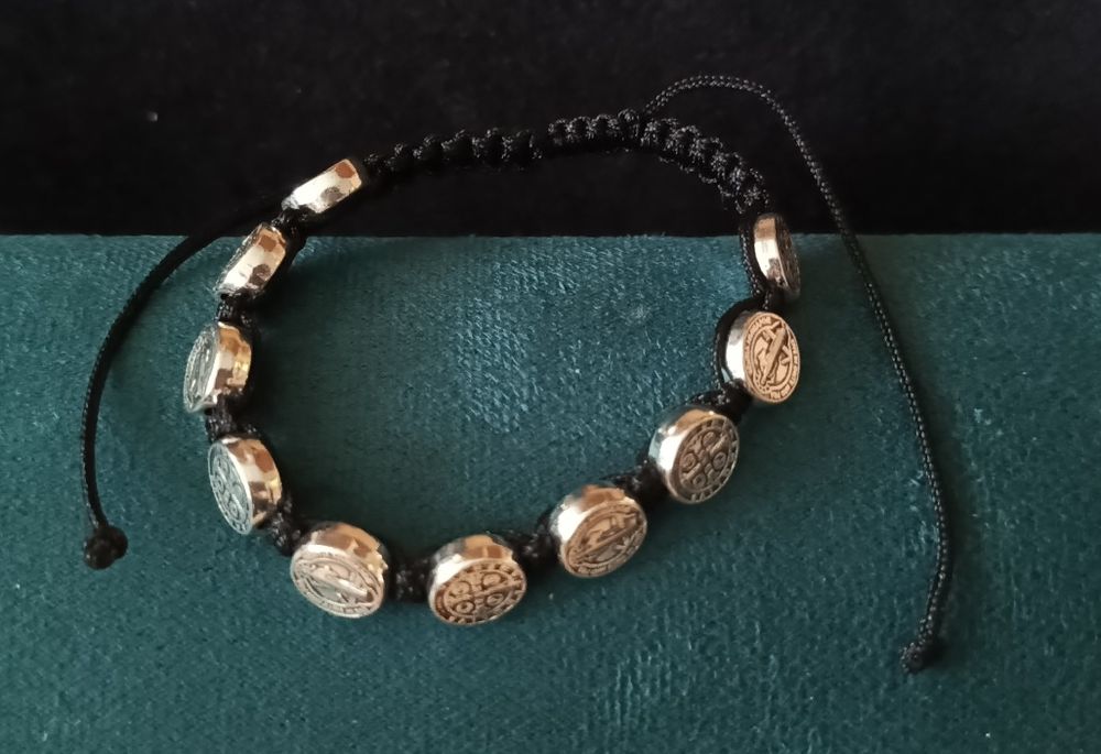 Bransoletka dziesiątek różańca Benedykta  nowy unikes boho