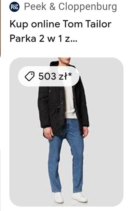 Tom Tailor r158/164 parka zimowa