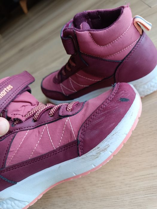 Buty za kostkę na rzepy