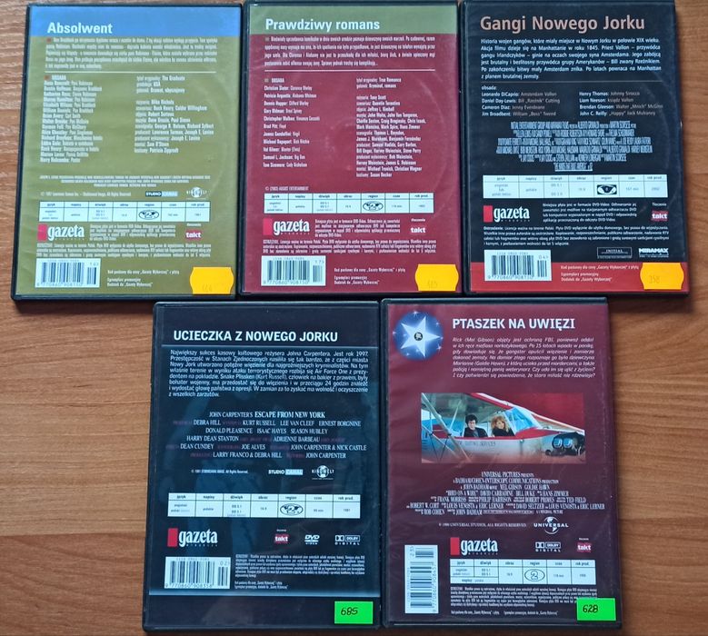 5 filmów DVD Gazeta Wyborcza