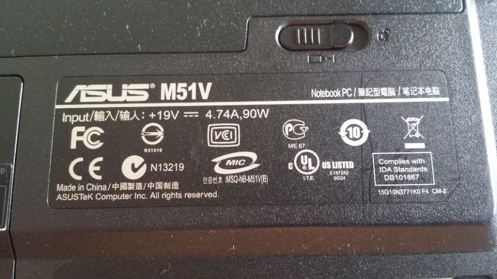 Portatil ASUS m51v