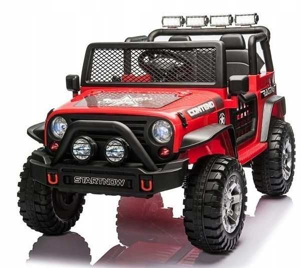 MEGAAUTKA.PL Samochód na akumulator DUŻY JEEP dla dzieci 4x4 auto
