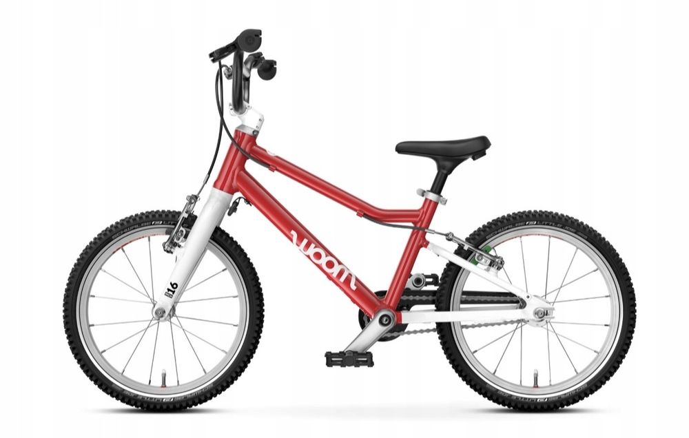 Nowy Lekki Rowerek rower Woom 3 16 cali 105-120 cm NOWY 5,4 Kg czerwony