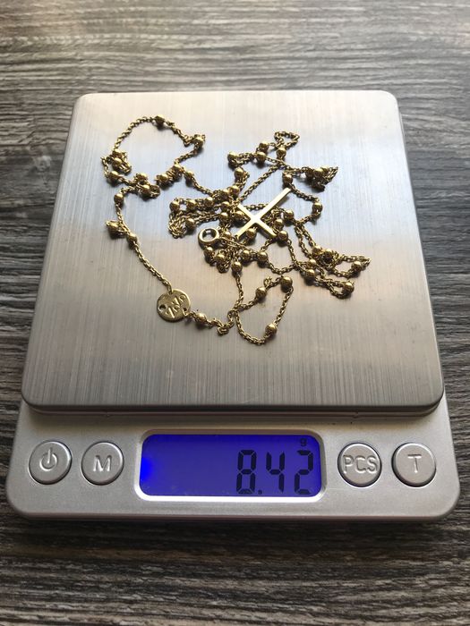 Zozo design różaniec złoty 585