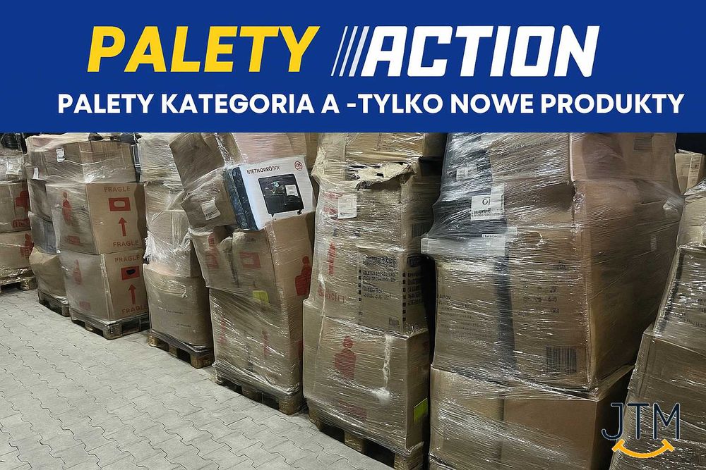 Palety MIX Paleta wszystko NOWE Kategoria A palety ze znanych sieci