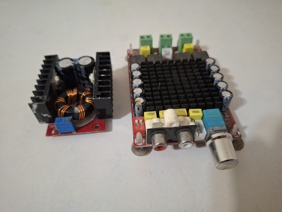 Стереопідсилювач TDA7498 2х100 Вт з перетворювачем 12/36