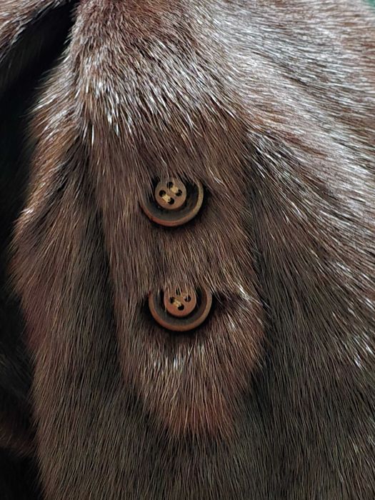 Sobretudo de vison para homem