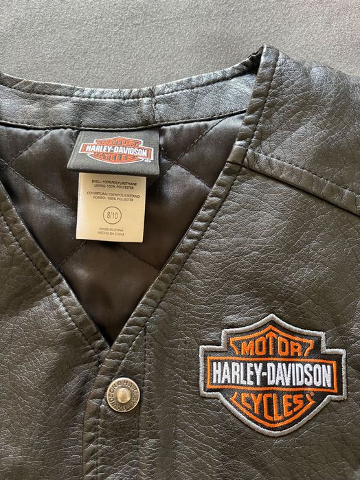 Colete Harley Davidson para criança (tamanho 8/10)
