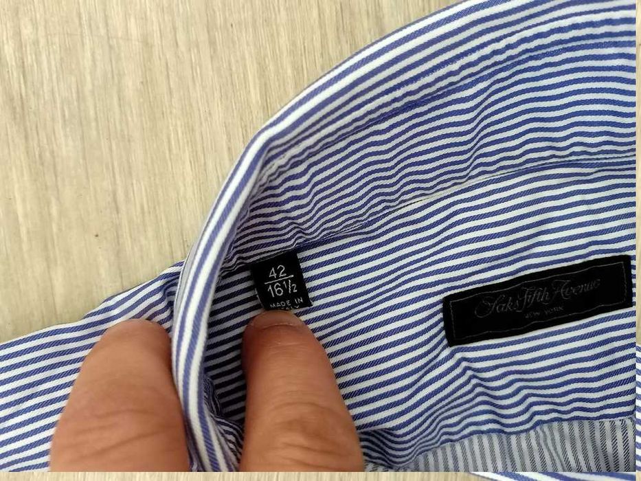 męska koszula w niebieskie paski rozmiar 42