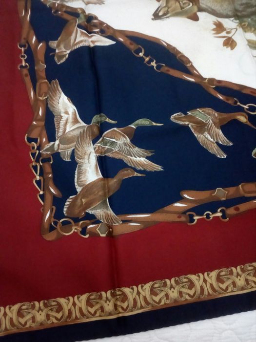 Lenço de seda prenda de Natal
