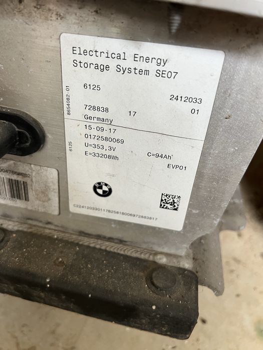 Bateria bmw i3 94ah 33kwh com poucos km