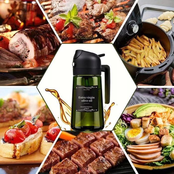 SPRYSKIWACZ szklany do oliwy oleju dozownik 470ml