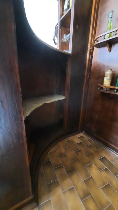 Móvel bar madeira de canto