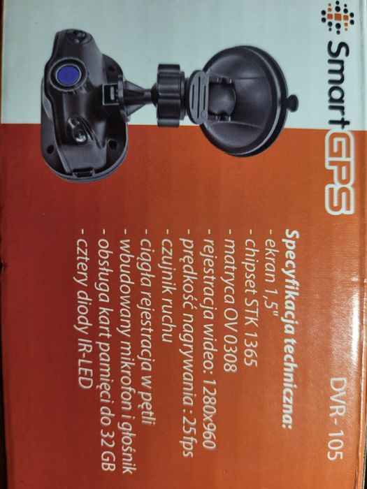 Wideorejestrator samochodowy SmartGPS DVR-105 HD 32GB Nowy
