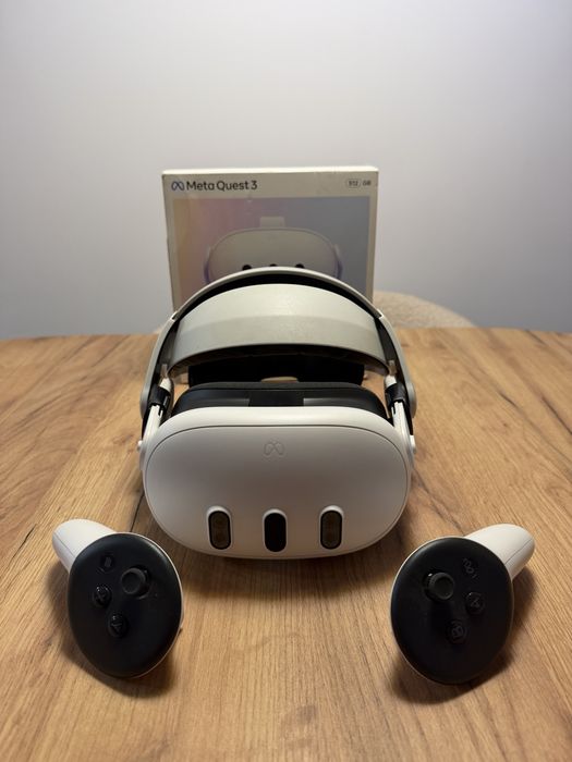 Meta Quest 3 512gb Oculus, Head Strap, gwarancja, Super Stan, kompletny zestaw, Polecam!