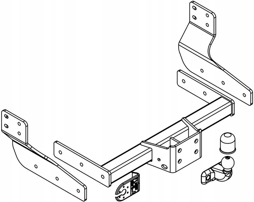 hak holowniczy+modul13pin ford transit custom 2012-2023r furgon van au