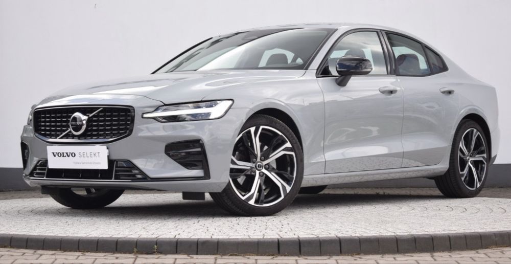 Volvo S60 B4 Mild Hybrid | Salon PL | 2024 | 38 tys. km | Gwarancja | Vapour Grey / Blond | ASO | 2 komplety opon