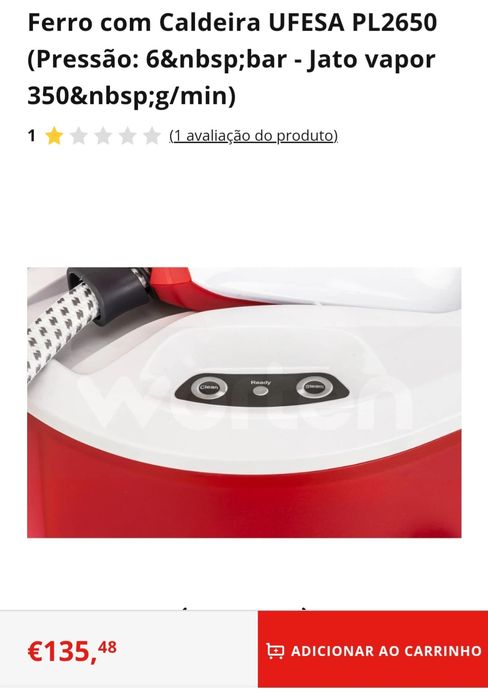 Ferro caldeira ufesa