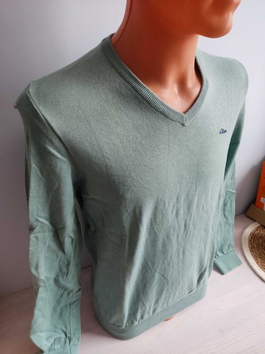 Sweter serek s.Oliver zielony
