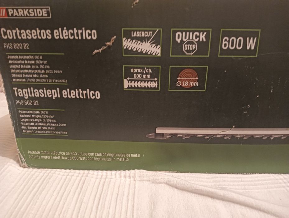 Corta sebes elétrico