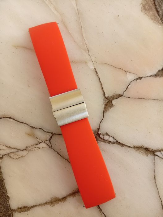 Bracelete de báscula laranja 22mm