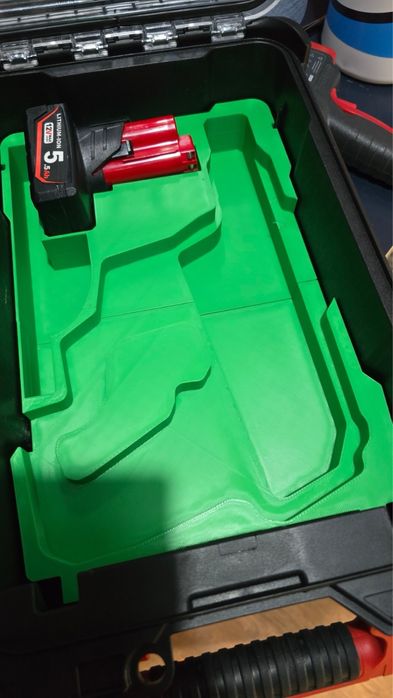 Molde para caixa milwaukee packout para m12 maquina furar