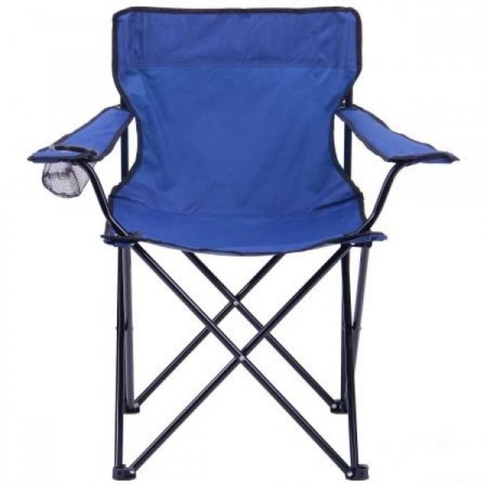 Стул раскладной со спинкой Camping quad chair HX 001 с подстаканником и чехлом для переноски