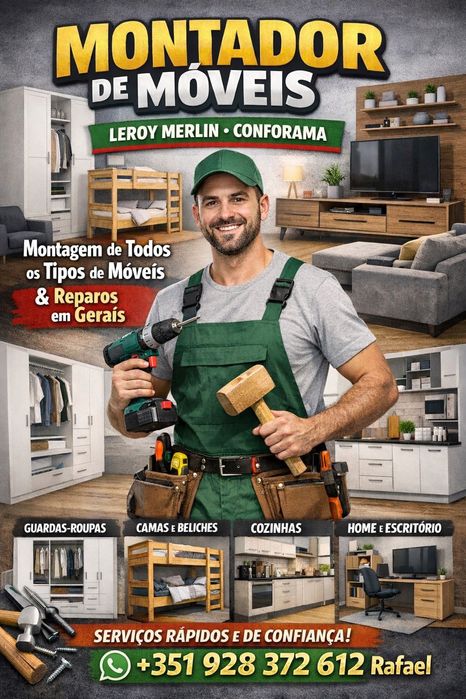Montador de móveis e reparos domésticos