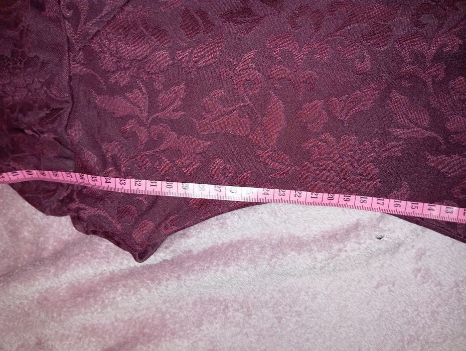 Плаття бордове, четвертний рукав