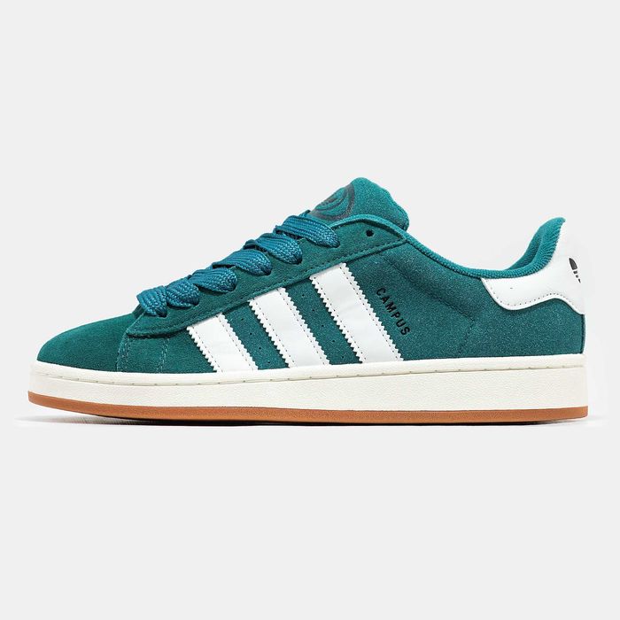 Green adidas campus trainers clearance