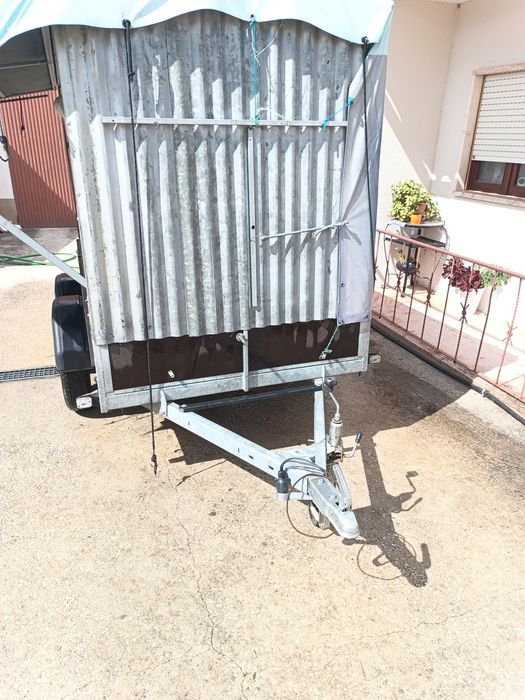 Atrelado Reboque 2 Eixos 750kg | Rodado Duplo | Lona | 2,58m