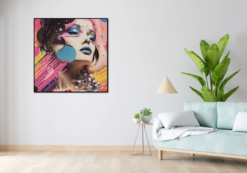 Plakat 100x100cm Portret Neo