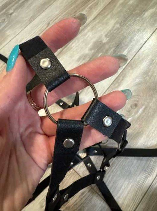 Harness uprząż na cale cialo skora