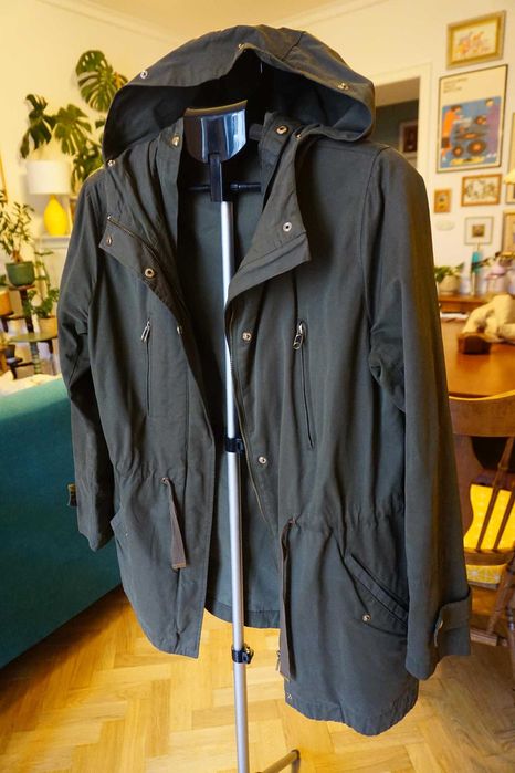 Kurtka khaki M 38 ZARA parka jesienna zimowa podpinka ocieplana lekka