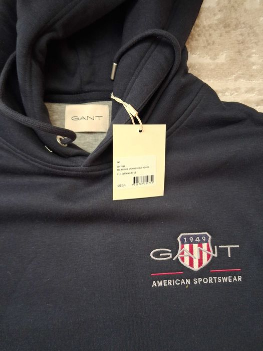 Худі Gant темно-синє