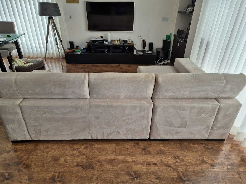 Sofá 4 lugares com chaise longue