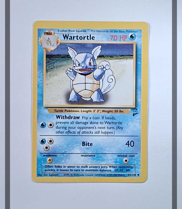 Wartortle 63/130 Base Set 2 Pokemon ENG-NM