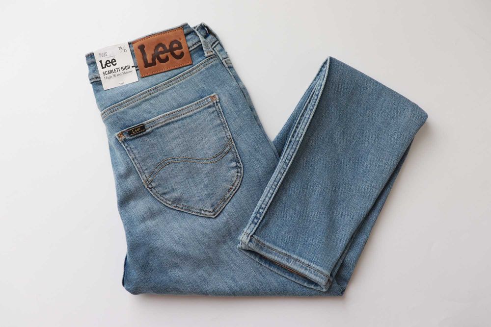 LEE SCARLETT HIGH W29 L31 damskie spodnie jeansy nowe skinny okazja