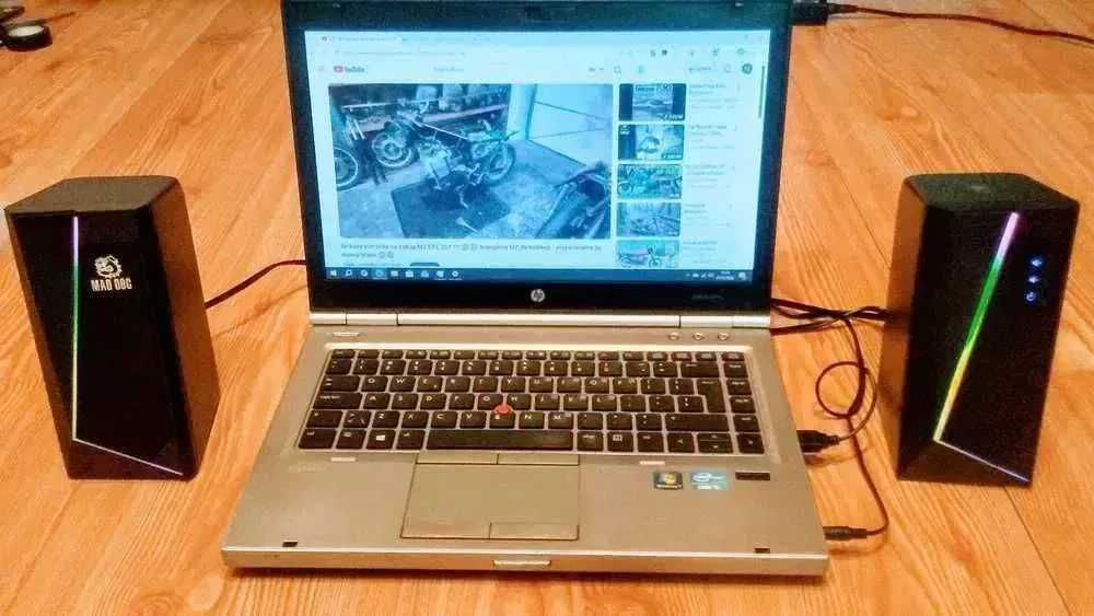 HP 8470p + głośniki komputerowe MAD DOG